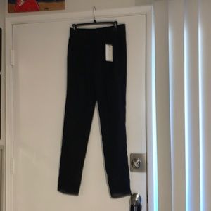 Nwt 100% Silk Kelly Bergen Black Pants